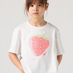 Levi's Strawberry Flared Top voor Meisjes - Wit Jersey