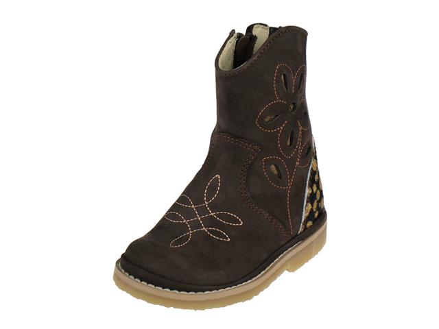 kinderschoenen gids - Shoesme Meisjes Enkellaarsjes van Nubuck met Ponyhair Accent