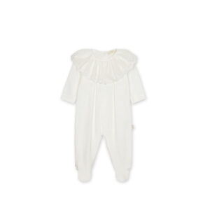 Baby Gi Boxpakje Crème met Broderie Kraag voor Baby's