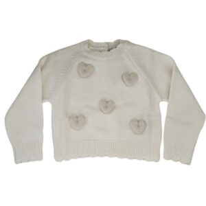 Dr. Kid Gebreide Sweater met Hartjesdessin voor Kinderen