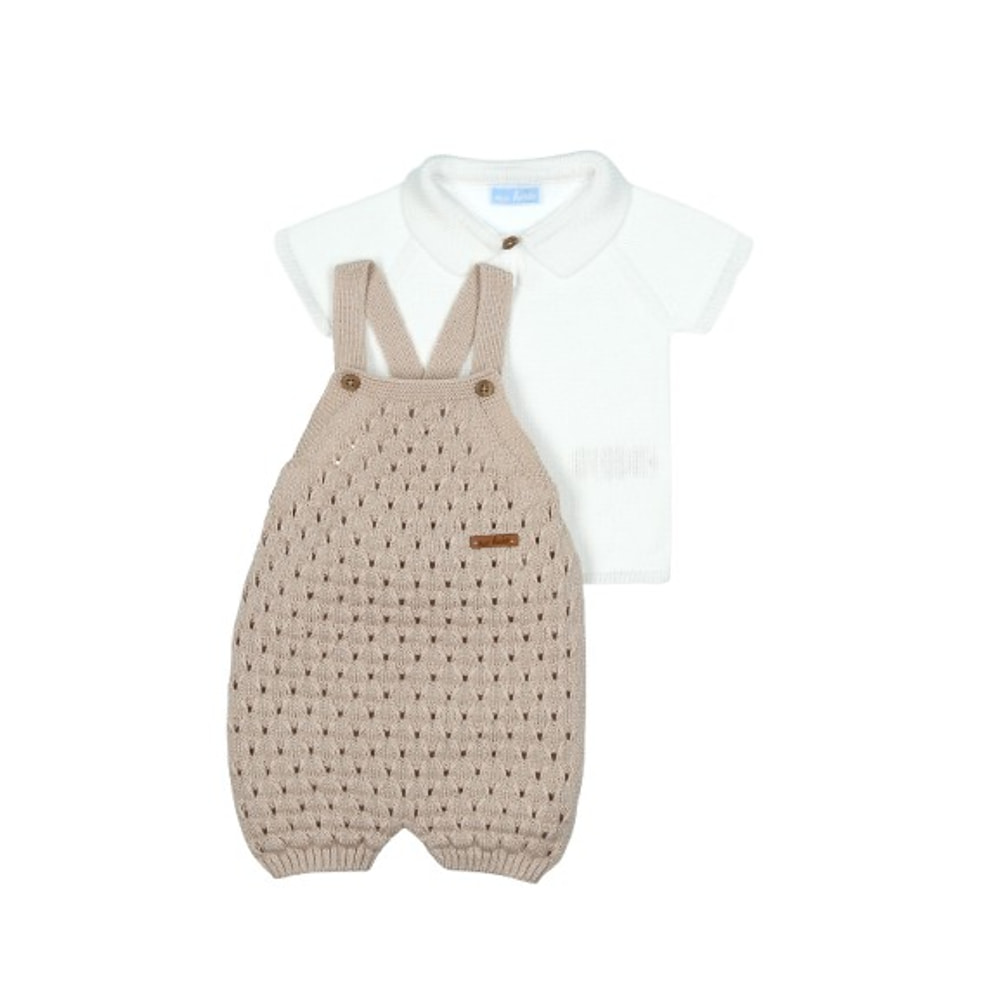 mac ilusion kinderkleding - Mac ilusion Rompertje Safari met houten knoopjes