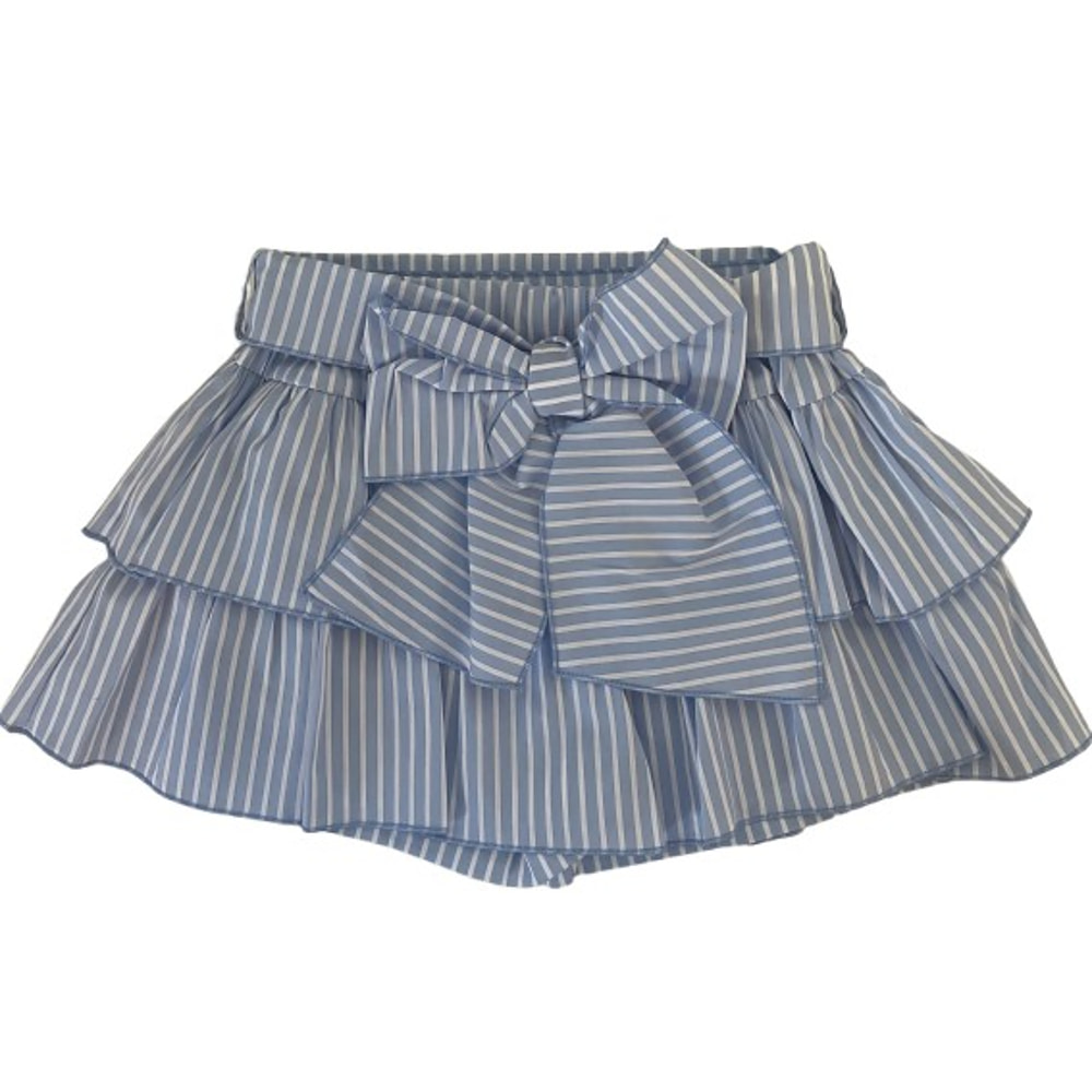 bellabambina kinderkleding - Phi Gestreepte Rok met Geïntegreerd Broekje voor Meisjes