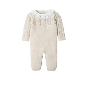 Mac ilusion Gebreid Babypakje met Kanten Kraagje