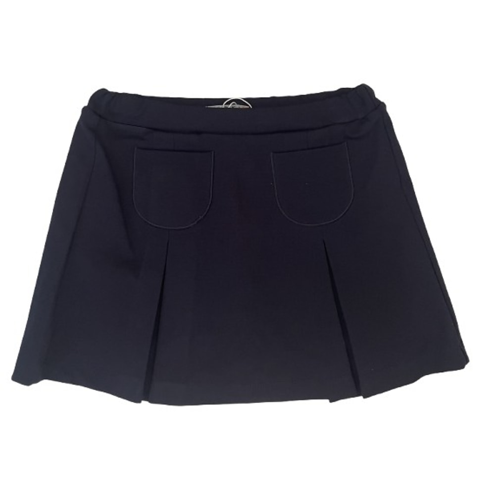 bellabambina kinderkleding - Dr. Kid Donkerblauw Plooirokje met Elastische Tailleband