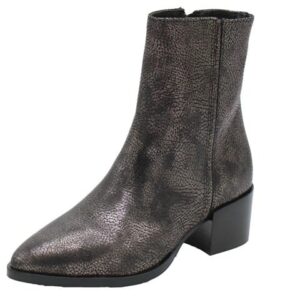 VIA VAI Rose Baker Enkellaarzen in Metallic Leer voor Jongens
