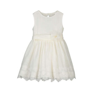 Mayoral Crème Jurk met Kanten Details voor Meisjes