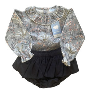 Mac ilusion Bloomer Set met Blouse en Ribstof Broekje