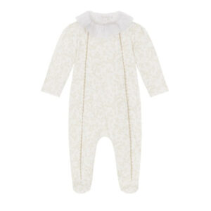 Patachou Boxpakje Wit/Beige met Klassiek Katoenen Kraagje
