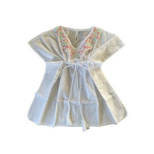 Babidu Witte Kaftan met Verstelbare Taille voor Jongens