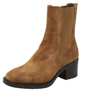 PiediNudi Zofia 03.08 Enkellaarsjes in Cognac Suede H-wijdte