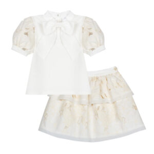 Patachou Crème Set met Kanten Details voor Meisjes