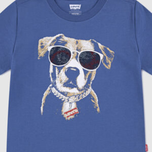 Levi's Baby Patriotic Pup T-shirt - Duurzaam katoenen jersey