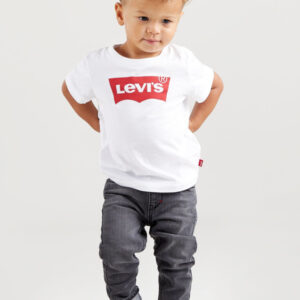 Levi's Baby Batwing T-shirt voor Jongens in Wit - Iconische Stijl