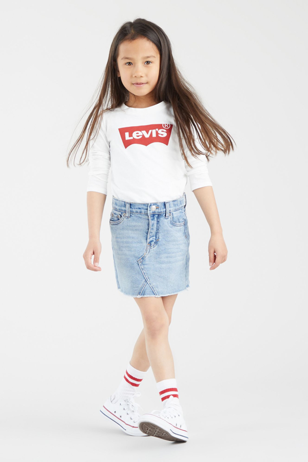 Levi's Batwing T-shirt voor Meisjes - Iconisch Logo - Wit