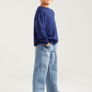 Levi's Stay Loose Taper Crop Jeans - Blauw - Verstelbare taille