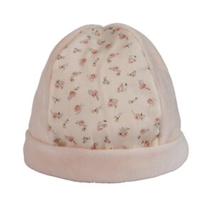 Baby Gi Baby Mutsje Peach Pink van zacht velours