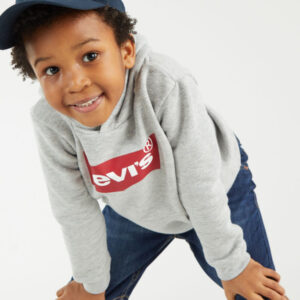 Levi's Kinderen Batwing Hoodie - Grijs Met Kangoeroezak