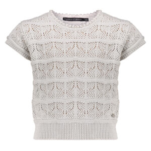 Frankie & Liberty May Knit Dusty Sand - T-shirt met structuur