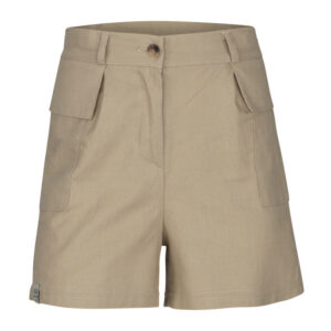 KIE Stone Short Sandy met klepzakken in luchtig linnen