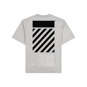 LAB Off-White Diag S/S Tee voor jongens in Heather Grey
