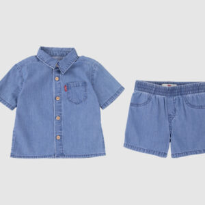Levi's Baby Western Denim Set voor Jongens - Thrifted Blauw