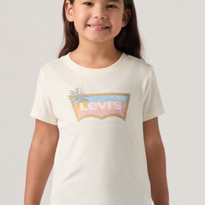 Levi's Kids Ombre Batwing T-shirt voor meisjes in Antique White