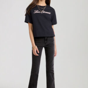 Levi's 726 High Rise Flare Jeans voor Meisjes - Zwart