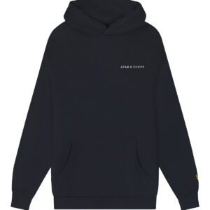 Lyle & Scott Script Embroidered Hoodie voor Jongens - Dark Navy