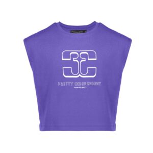 Frankie & Liberty Nora Tee Purple voor Meisjes in zacht katoen