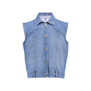 Frankie & Liberty Rimona Body Warmer Blue Denim - Stoer gilet