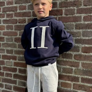 Les Deux Encore Bouclé Hoodie voor Jongens - Dark Navy/Ivory