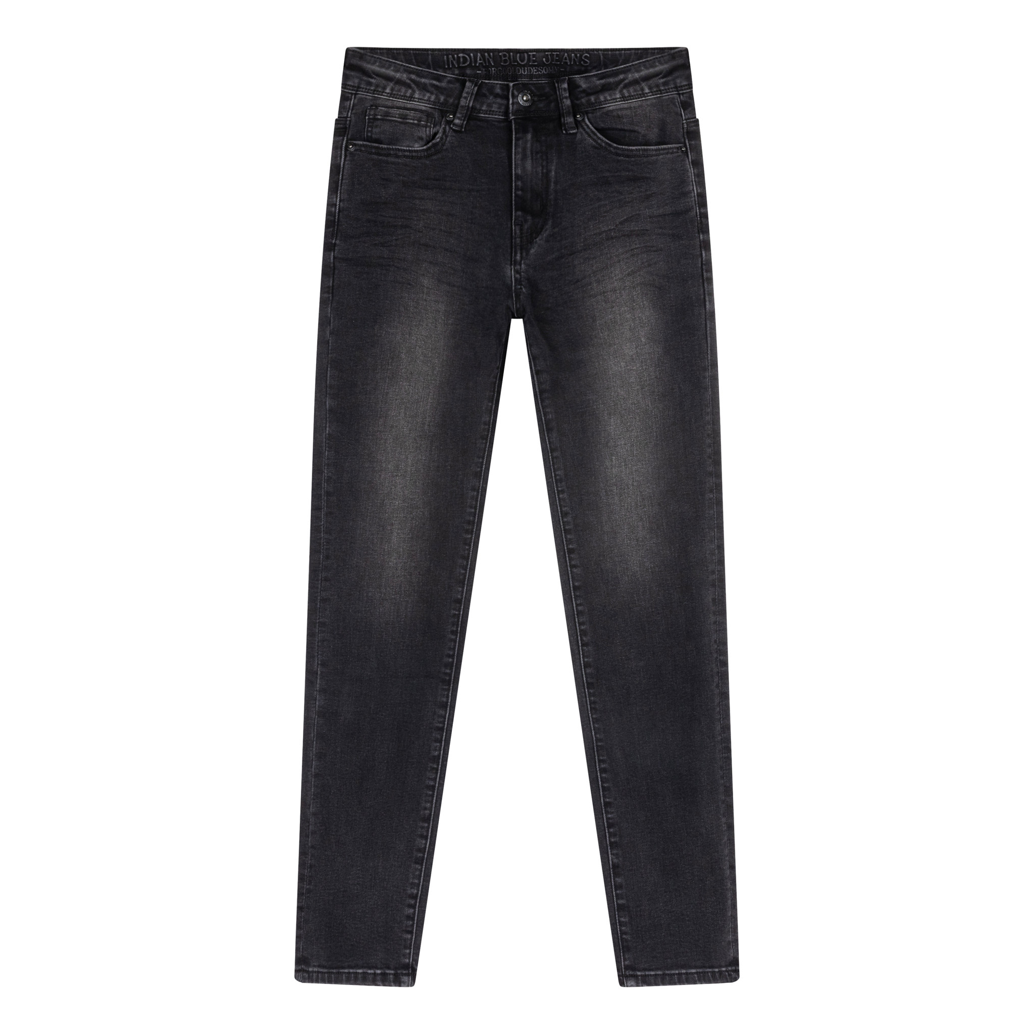 Indian Blue Jeans 2686 Straight Fit Black Denim voor Jongens