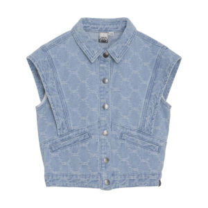 Indian Blue Jeans Sleeveless Fancy Denim Gilet voor Meisjes
