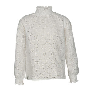 KIE Stone Blouse Fieke Off-White voor Meisjes van Katoen