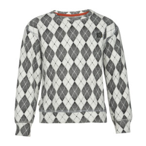 KIE Stone Boy Pull Jip Grey & Off-White voor Jongens