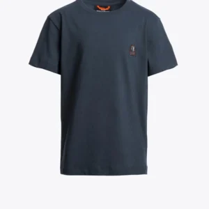 Parajumpers Patch Tee voor jongens in Nine Iron blauw