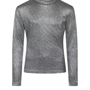 Aaiko Top Zera Plisse Pes Silver met stijlvolle plissé-look