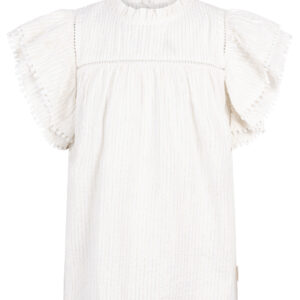 Aaiko Top Ylenia Lurex Co Lesblancs met subtiele glitters