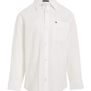Tommy Hilfiger Hemp Shirt L/S White voor Jongens van Hennep
