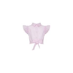 Daga Blouse met roze strepen voor meisjes - Met strikceintuur