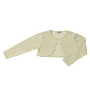 Dr. Kid Zandkleurige Bolero voor Meisjes met Gouddraad