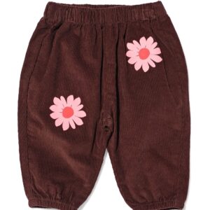 HEMA Babybroek wide fit corduroy bloemen voor jongens