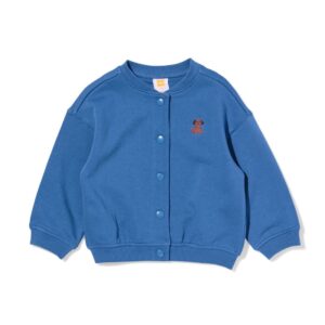 HEMA Takkie babyvest sweatstof blauw voor jongens