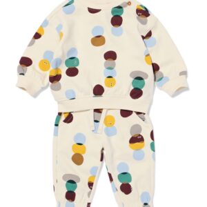 HEMA Babykledingset sweatstof voor jongens met print