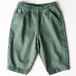 HEMA Babybroek comfy fit donkergroen voor jongens
