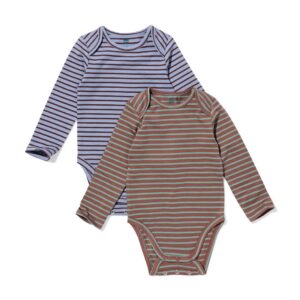 HEMA Babyrompers strepen voor jongens - set van 2