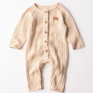 HEMA Newborn jumpsuit fijngebreid egel voor jongens